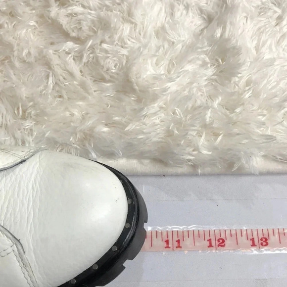 TOSCA BLU White Leather Combat/Moto Boots - Picture 9 of 9